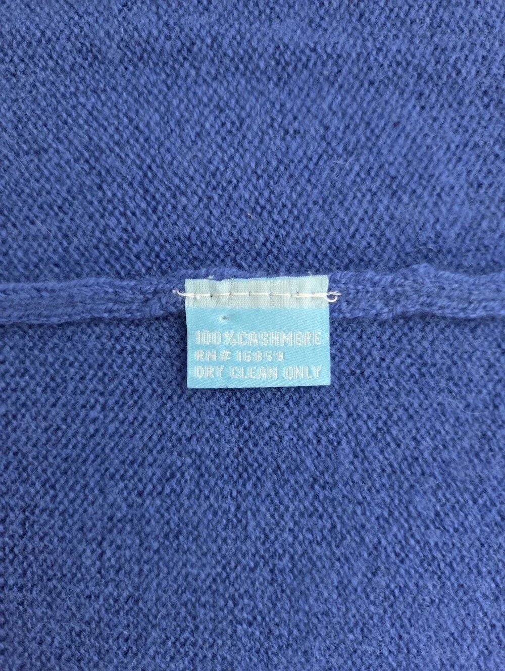 J. McLaughlin Jamey Cobalt Blue Cashmere Button Cuff Sweater Womens Size XS